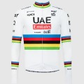 Heren Fietskleding Team UAE 2024 Pissei Shirt met Lange Mouwen - Wereldkampioen