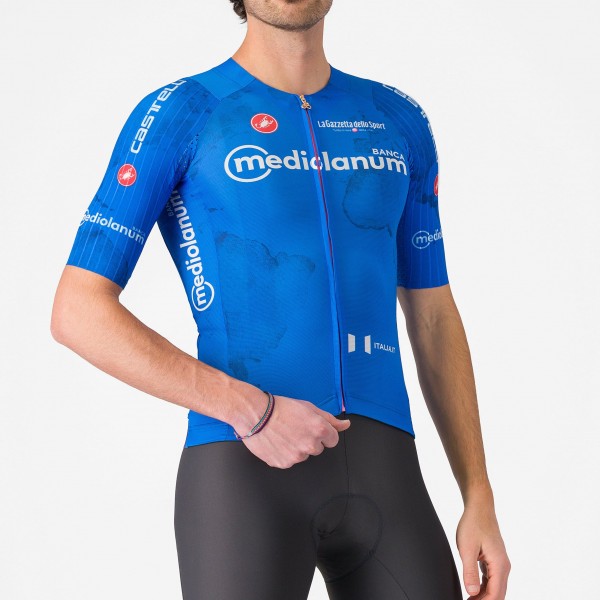 Heren Fietskleding Blauwe Giro d'Italia 2025 Race 8S Shirt