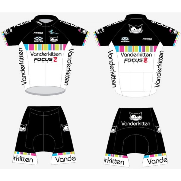 2012 Dames vanderkitten Fietskleding Fietsshirt Korte+Korte fietsbroeken 3634