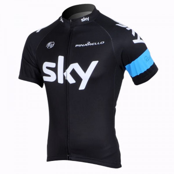 2013 Team Sky Fietsshirt Korte mouw zwart 3962 2013 Team Sky Fietsshirt Korte mouw zwart 3962