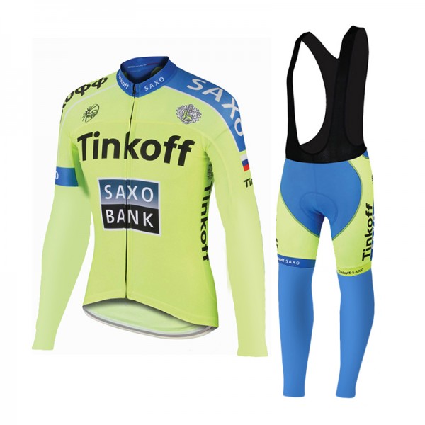2015 Saxo bank Tionkff Fietskleding Fietsshirt lange mouw+Lange fietsbroeken Bib 1981 2015 Saxo bank Tionkff Fietskleding Fietsshirt lange mouw+Lange fietsbroeken Bib 1981