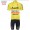 2015 AUDI Castelli Fietskleding Set Fietsshirt Korte Mouwen+Fietsbroek Korte geel 2314