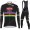 2021 Alpecin Fenix World Champion zwart Fietskleding Fietsshirt Lange Mouw+Lange Fietsbroek Bib 88