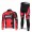 BMC Racing Pro Team Fietspakken Fietsshirt lange mouw+lange fietsbroeken rood 4350