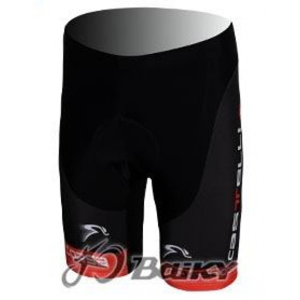 Castelli Pro Team Korte fietsbroeken met zeem rood 4617