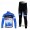 Garmin Barracuda Pro Team Fietspakken Fietsshirt lange mouw+lange fietsbroeken blauw wit 4363