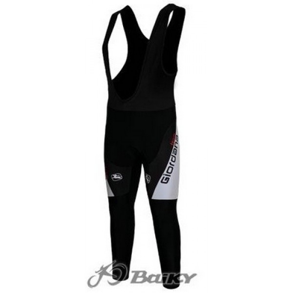Giordana Pro Team lange fietsbroeken Bib met zeem zwart wit 4707