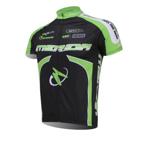 Merida 2014 Fietsshirt Korte mouw Black groen 1111
