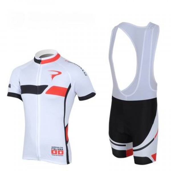 2013 Pinarello Fietspakken Fietsshirt Korte+Korte koersbroeken Bib wit 4191