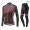 2017 Liv Accelerate Dames zwart-Rose Winter Set Wielerkleding Wielershirt lange mouw+Lange fietsbroeken Bib 2495