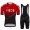 Red New Ineos Grenadier 2021 Team Fietskleding Fietsshirt Korte Mouw+Korte Fietsbroeken Bib 2021062614