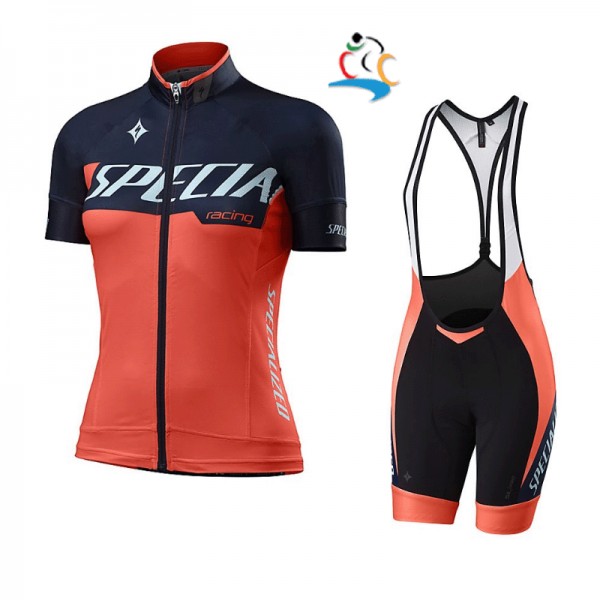 2017 Specialized Racing Dames Oranje-zwart Fietskleding Fietsshirt Korte+Korte Fietsbroeken Bib 20177033 2017 Specialized Racing Dames Oranje-zwart Fietskleding Fietsshirt Korte+Korte Fietsbroeken Bib 20177033