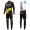 2016 Direct Energie Team zwart Winter Set Wielerkleding Wielershirt lange mouw+Lange fietsbroeken Bib 213575