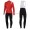 2016 Sportful JSW rood Set Wielerkleding Wielershirt lange mouw+Lange fietsbroeken Bib 213740