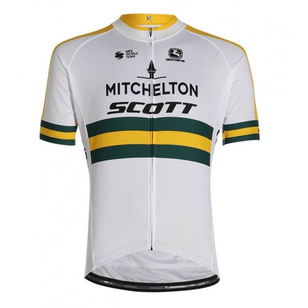 2020 MITCHELTON SCOTT Australian Champion Fietsshirt Korte Mouw HUT8K